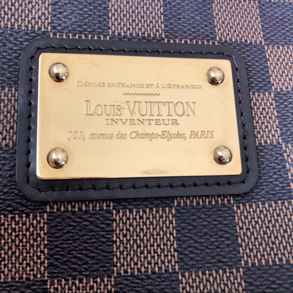 LOUIS VUITTON Eva Damier Ebene chain shoulder bag - Picture 6 of 8